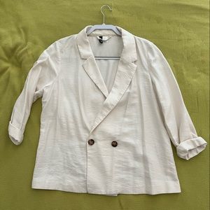 H&M Off White Blazer
